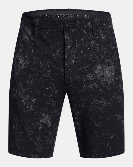 Men's UA Drive Printed Tapered Shorts in Black image number 6